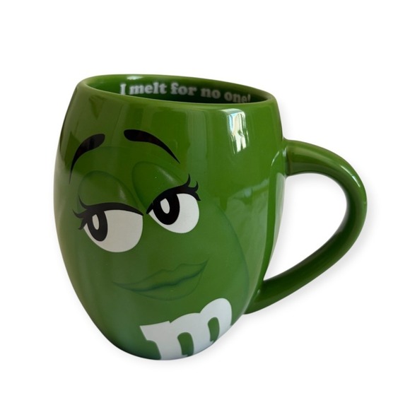 M & M Other - Ms Green M&M 20 oz Barrel Mug I MELT FOR NO ONE World Character Coffe Cup 2016